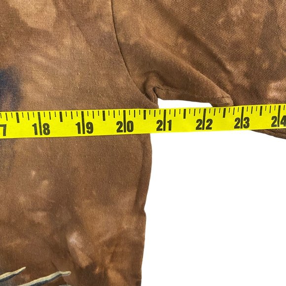 Vintage 1997 The Mountain Bald Eagle Graphic Shirt Men's Large Brown Tye-Die Tee - Picture 11 of 12